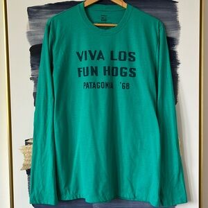 Patagonia Green Long Sleeve Shirt